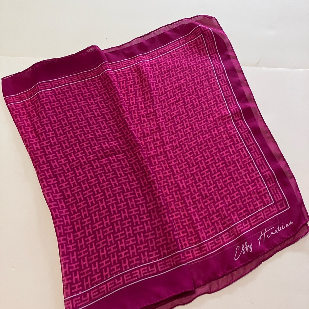 Magenta Long Effy Hematian Scarf